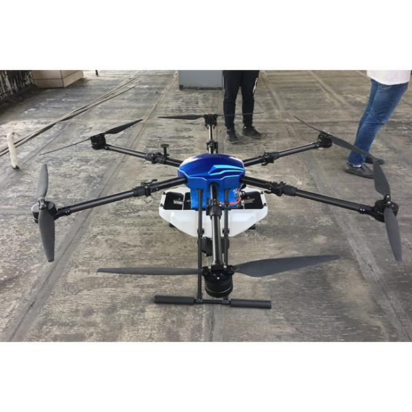 6 Rotors Agricultural Fertilizer Spraying Drone Flying Distance 5000m Remote Control