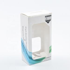 China White Cardboard Box With Clear Window Recycled Car Mount Phone Holder wholesale