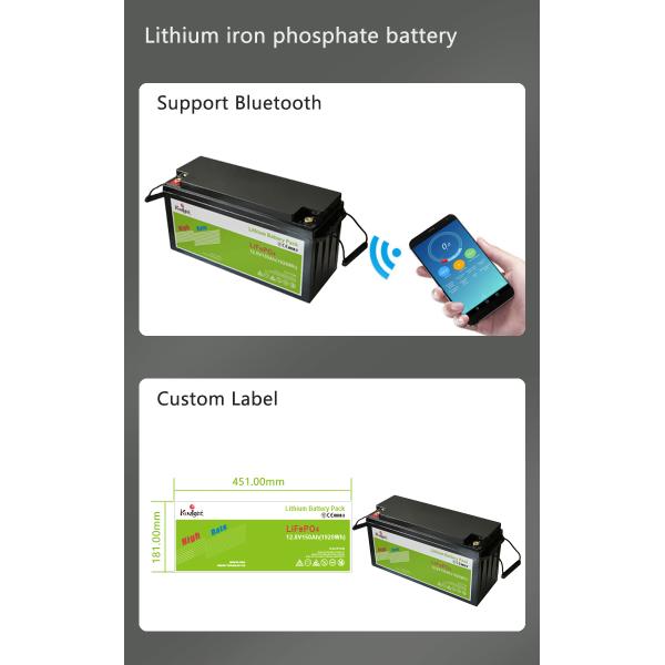 12v 150ah Lithium Ion Battery Lifepo4 Solar Rv Backup Battery For Street Light