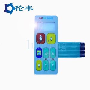 China Polyester PET Flat Membrane Switch And Panel Buttons Glossy Surface wholesale