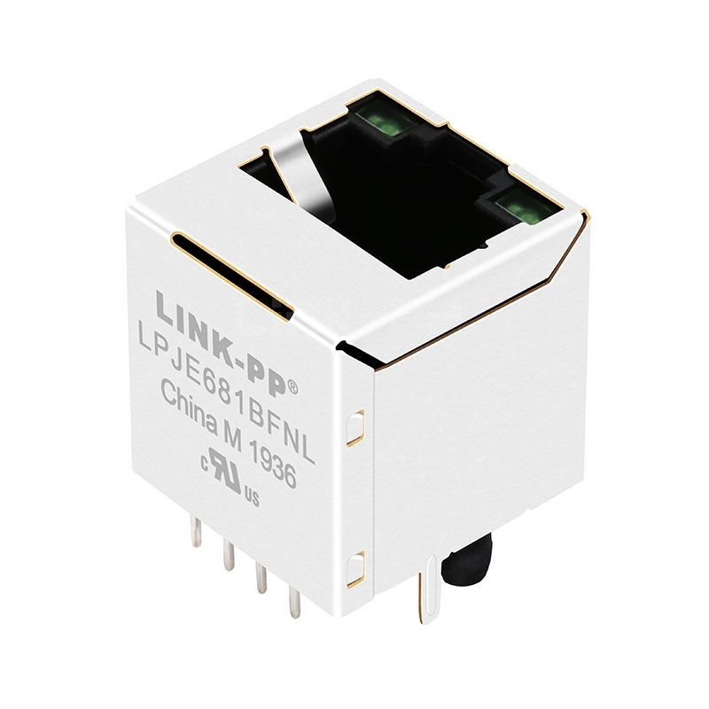 China LPJE681BFNL 1X1 Port Vertical RJ45 Jack Connector without Integrated Magnetics Green/Green LED on sale