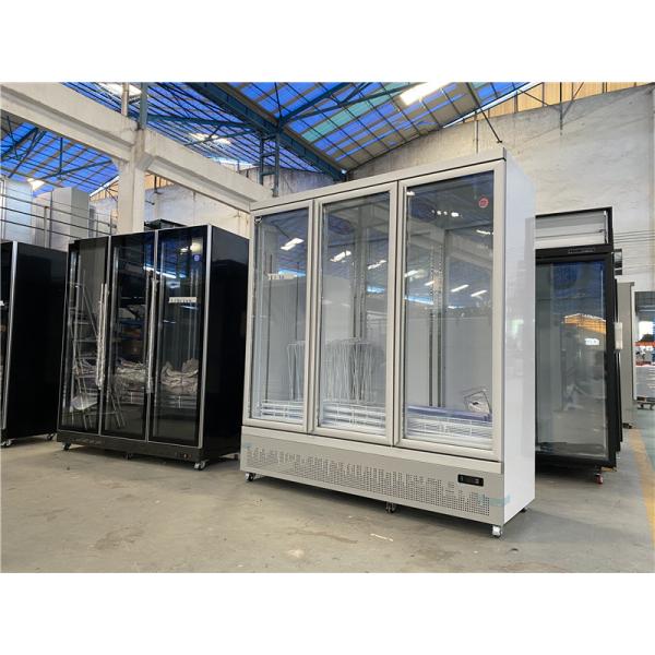 Vertical Display Beverage Cold Drinks Cooler Refrigerator Upright Glass Door Freezer