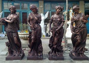 China BLVE Bronze Four Seasons Statues Life Size Greek Goddess Copper Sculpture Garden Female Outdoor Decorative wholesale