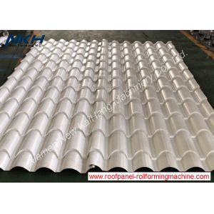 PPGL Roof Tile Roll Forming Machine , Metal Roof Making Machine CE Certified