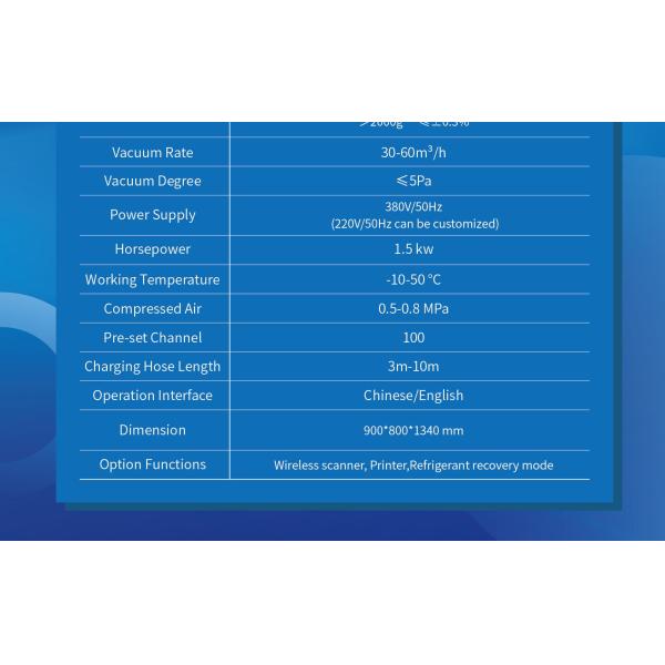 R32 R290 Heat Pump Refrigerant Filling Machine A/C Gas Charging Station R410A R407C