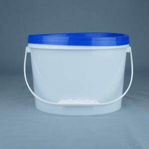 China 5 Liter Oval Plastic Packaging Container Customizable With Lid And Handle wholesale