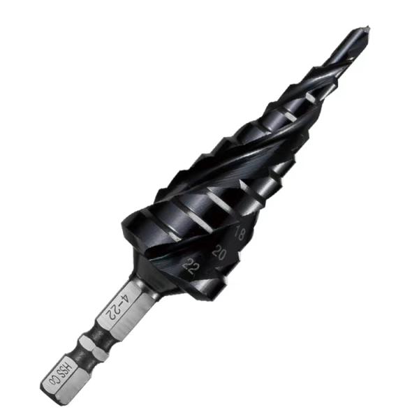 BMR TOOLS upgrade 3Flute HSS/CO 5% step drill patented product 4-22mm for metal drilling