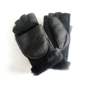 Touch screen multifunctional sheep skins mitten leather mittens with fingers