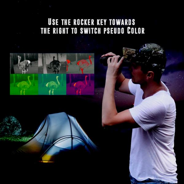 1024x768 12um AI Digital Night Vision Monocular 40MK NETD IDE HDR