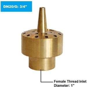 China 2 Inch Brass 3 Tiers DN40 Dancing Fountain Nozzles wholesale