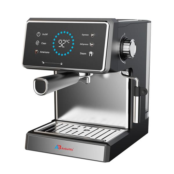 Anbolife Professional Espresso Coffee Makers with Temperature Display & Coffee Machine with Digital Manual