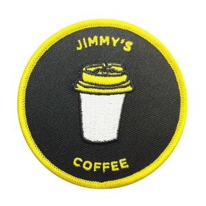 Buy cheap Fabric 3in Satin Stitch Custom Embroidered Hat Patches Round Shape from wholesalers