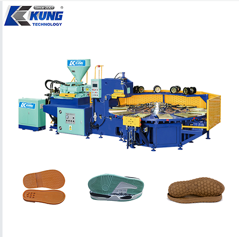 12 Working Stations Pvc Slipper Soles Making Machine Full Automatic Rotary Plastic Injection Molding Machine