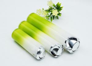 China China wholesale custom green round empty acrylic cosmetic bottle jar set 15ml 30ml 50ml wholesale