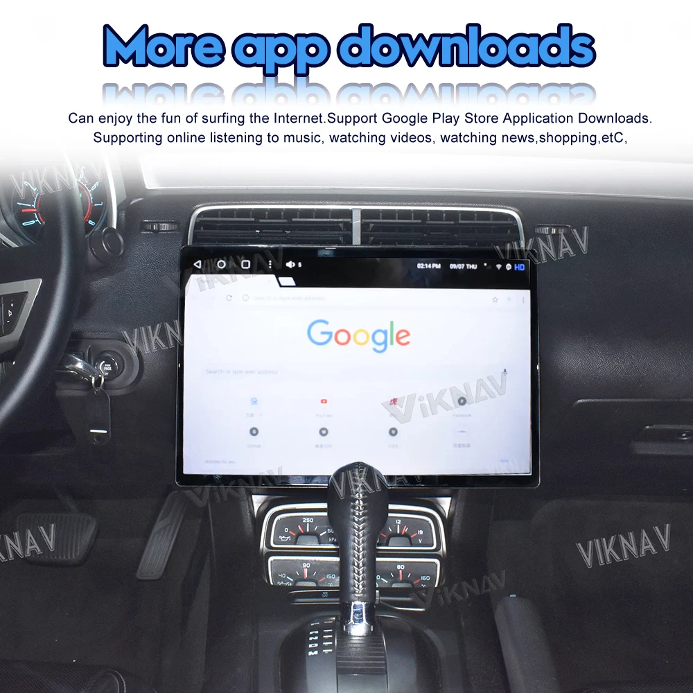 VIKNAV for Chevrolet Camaro 2010 2011 Car Radio 15 Inch Touch screen Upgrade Stereo Replacement