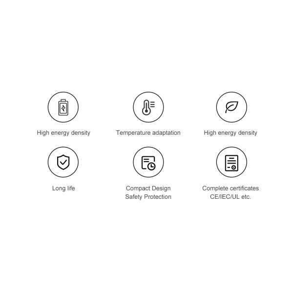 Amosolar Smart BMS 10KWH 15kwh Battery Pack Energy Storage Solution for Solar Systems