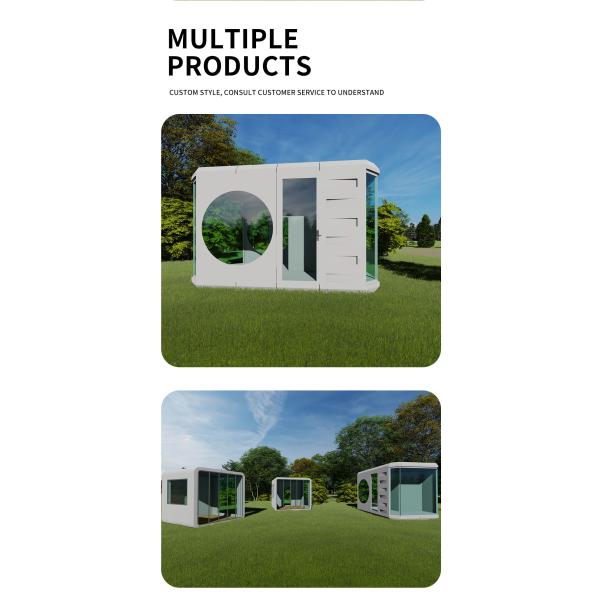 Outdoor Apple Cabin House Movable Office Cabin Customizable Alumuinum