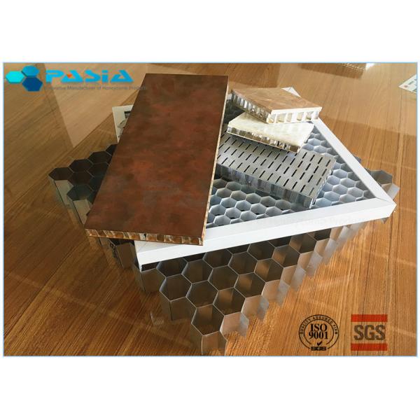 Material Saving Honeycomb Wall Panels , Aluminium Honeycomb Composite Panel Glue Bonded