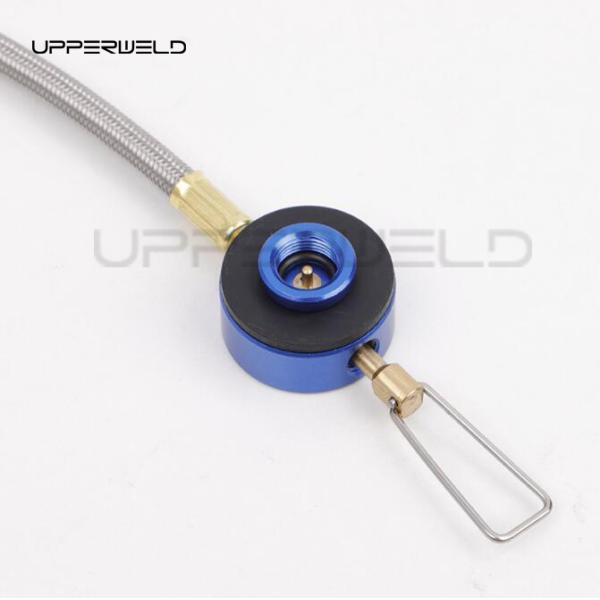 Stainless Steel Camping Gas Cylinder Connector Burner Stove Adapter for Backpacking