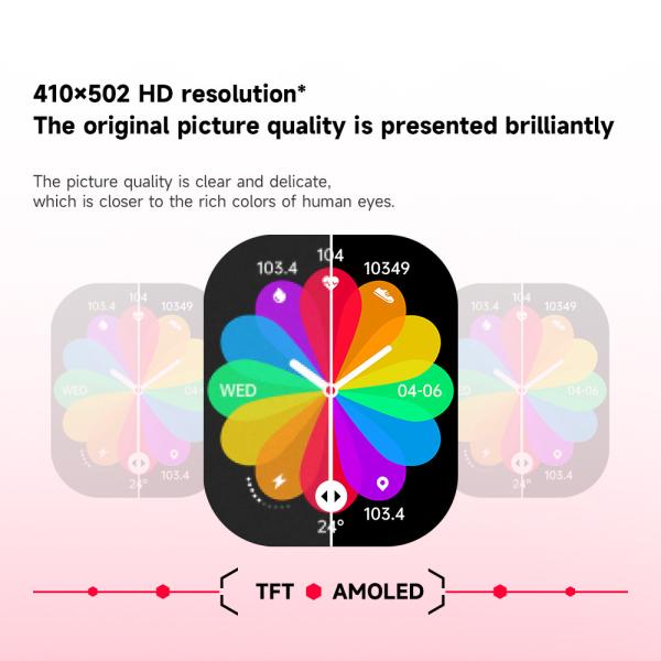 Sport Smart Watch C26 1.96 inch AMOLED large screen Use explosion-proof and drop-proof tempered glass