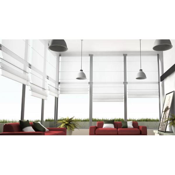 Remote Control Material Pull Down Custom Blinds For Windows Electric Roller Shades For House