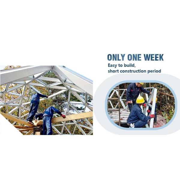 Light Steel Frame Movable Cabin Hotel Prefab Geodesic Dome House Dome Kits Deepblue Smarthousing