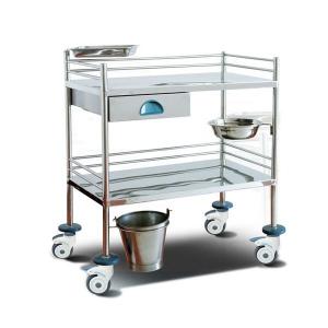China Surgical Instrument Hospital Patient Trolley , Stainless Steel Medical Equipment Trolley wholesale