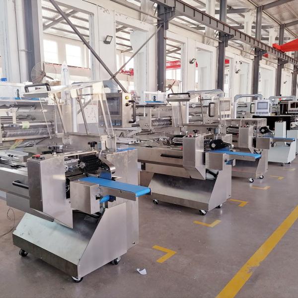 Three Servo Bakery 120pcs/Min 25mm Automated Packaging Machine