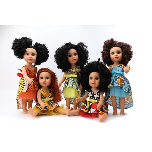 Fashion 12 Inch Black Doll Realistic African Doll Clothes Gift Black Baby Dolls For Kids