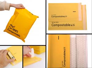 China Customized Compostable Bubble Mailer Bag For Express And Shipping wholesale