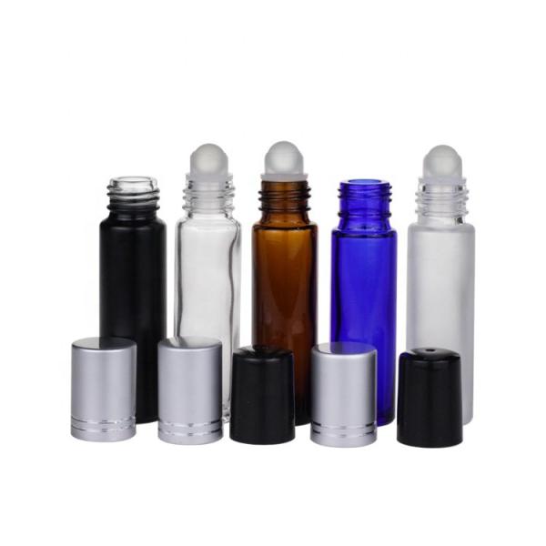 10ml Amber Glass Roll On Bottles With Aluminum Plastic Cap