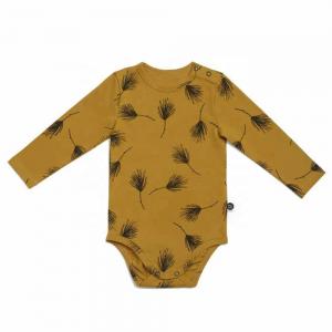China Customize Lovely Valentines day print Soft Organic Cotton Bamboo fabric baby rompers on sale