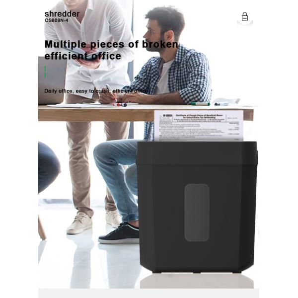 Electricity Operated 10 Sheets Cross Cut Office Shredder for Secure Document Disposal