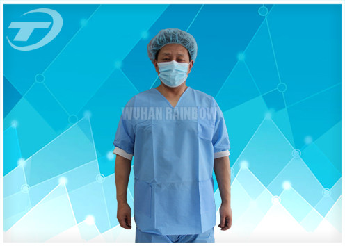 Disposable SMS non woven scrub suit / patient gown / surgical gown