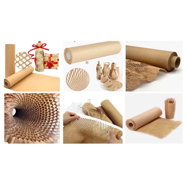 30cm*30m Brown Hex Buffer Cushion Vellum Kraft Paper Roll Packing Honeycomb Craft Packaging Kraft Wrapping Paper Honeycomb Wrap