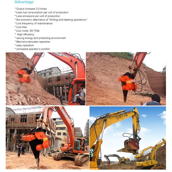 Hydraulic Breaker Manufacturer excavator vibro ripper used for different envirments