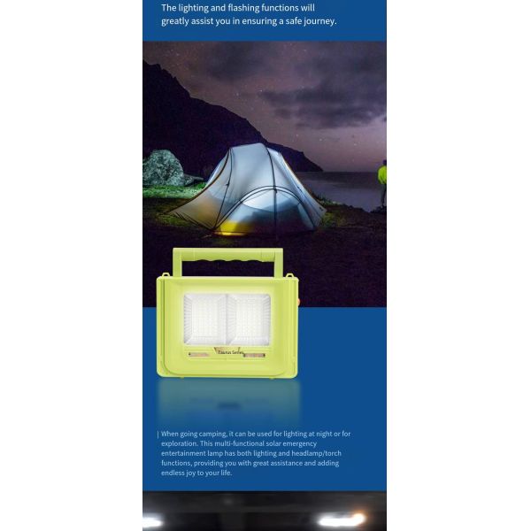 Universal Emergency,7200mAh Large Capacity, Solar System Light , Outdoor Camping Home Lighting