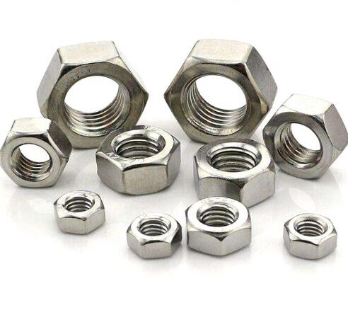 Carbon Steel / Stainless Steel Heavy Hex Nuts Hex Jam Nuts DIN934 ASTM 18.2.2