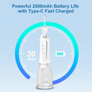 China Dental Water Flosser For Teeth whitening Cleaning , Portable Ipx7 Cordless Oral Irrigator With 3 Modes 4 Jet Tips Tooth Flossers on sale