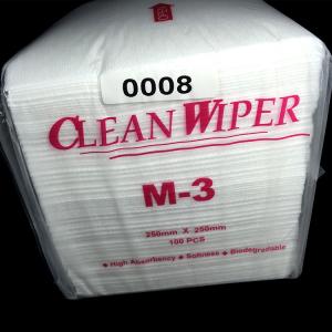 China 100% Polyester Clean Room Wipe 4-Folded Lint Free Cleanroom M-3 Cleaning wiper wholesale