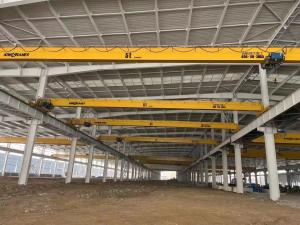 China European Style Single Girder Bridge Crane Easy Operation And 6.3ton Lifting Capacity wholesale