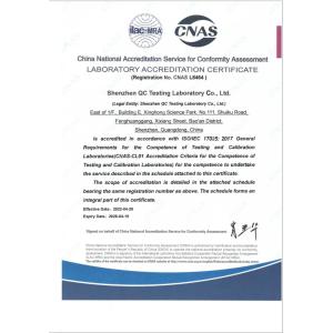 Fujian Youtong Industries Co., Ltd. Certifications