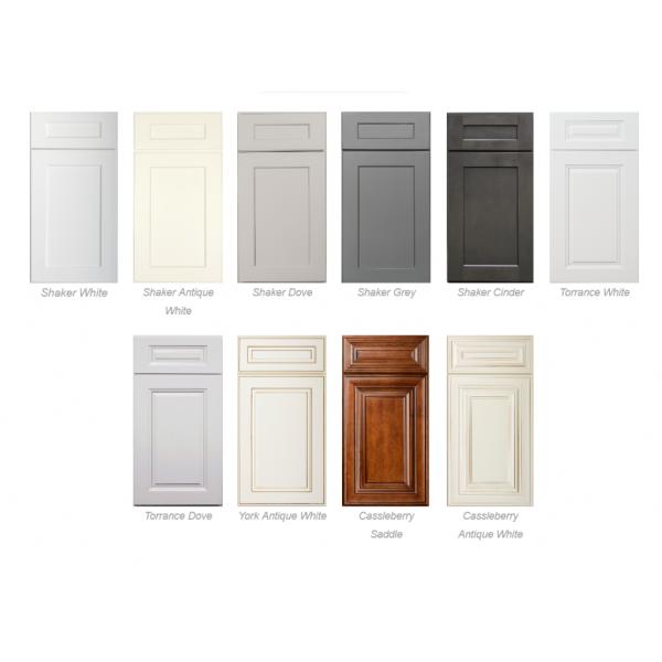 2022 Modern Style PVC Thermofoil Finished Kitchen Cabinet for Luxury Kitchen Design