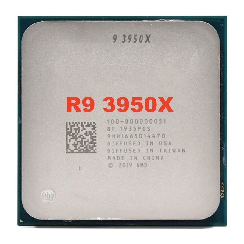 China Customized AM4 CPU R9 3950X processors 3950X 3.5 GHz 16Core 32Thread Processor 7NM L3=64M 100-000000051 desktop cpus wholesale