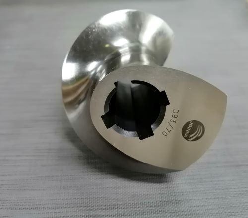 Capacity Single Flighted Four Keyways Double Screw Elements Wear Resistant 58-62 HRC