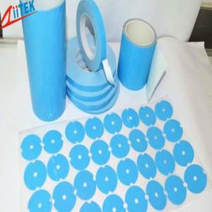 China Silicone Elastomer 50 Shore A White Thermal Adhesive Tape for LED Fluorescent Lamp 0.8 W/mK on sale