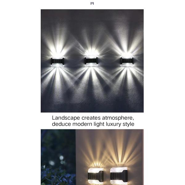 Courtyard Super Bright Solar Wall Light LED Garden Villa Washing Lamp