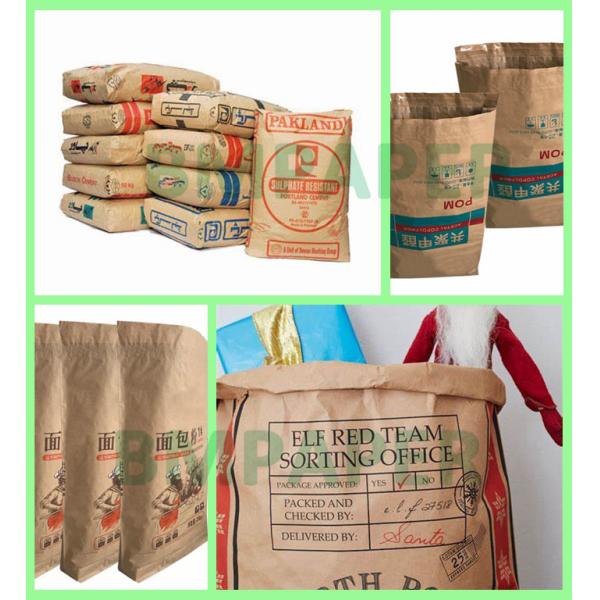 90gsm Cement Sack Kraft Paper For Building Materials Package High Strength