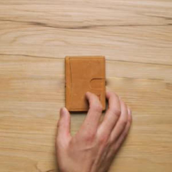 GENUINE LEATHER RFID Blocking Slim Front Pocket Mens Wallet Money Clip With ID Window