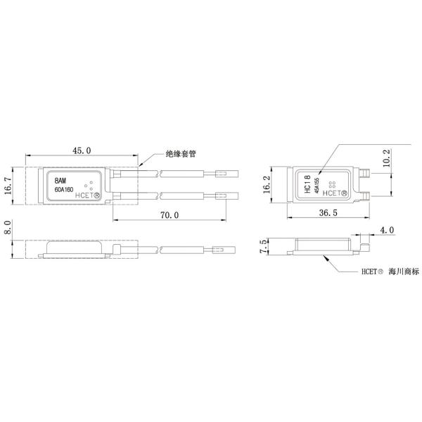 HCET Series Industrial Motor Thermal Protection Switch / ​​Precision Bimetallic Switch DustProof​ ​​Wide Voltage Range